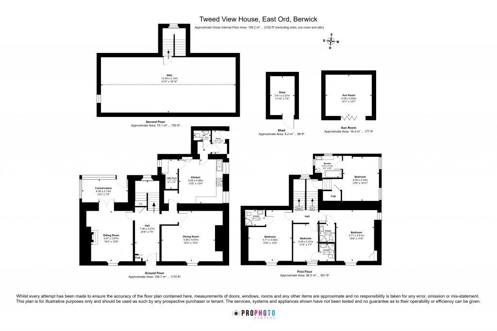 Floorplans For Tweed View House, East Ord, Berwick-upon-Tweed, Northumberland