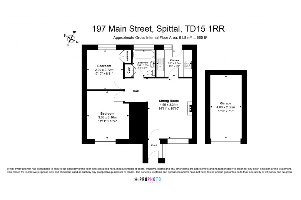 Floorplans For Main Street, Spittal, Berwick-upon-Tweed, Northumberland