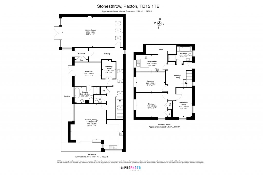 Floorplans For Stonesthrow, Paxton, Berwick Upon Tweed, Scottish Borders