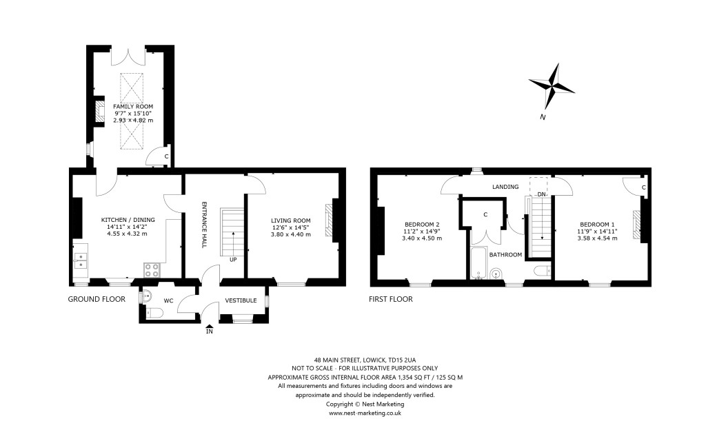 Floorplans For Main Street, Lowick, Berwick-upon-Tweed