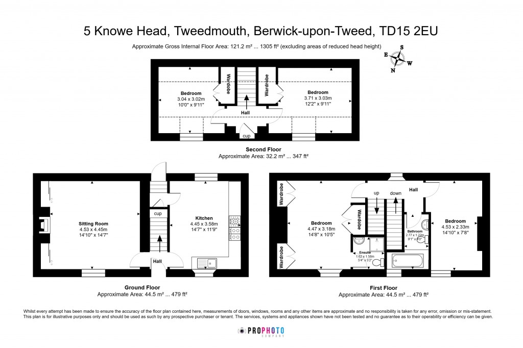 Floorplans For Knowe Head, Tweedmouth, Berwick-upon-Tweed, Northumberland