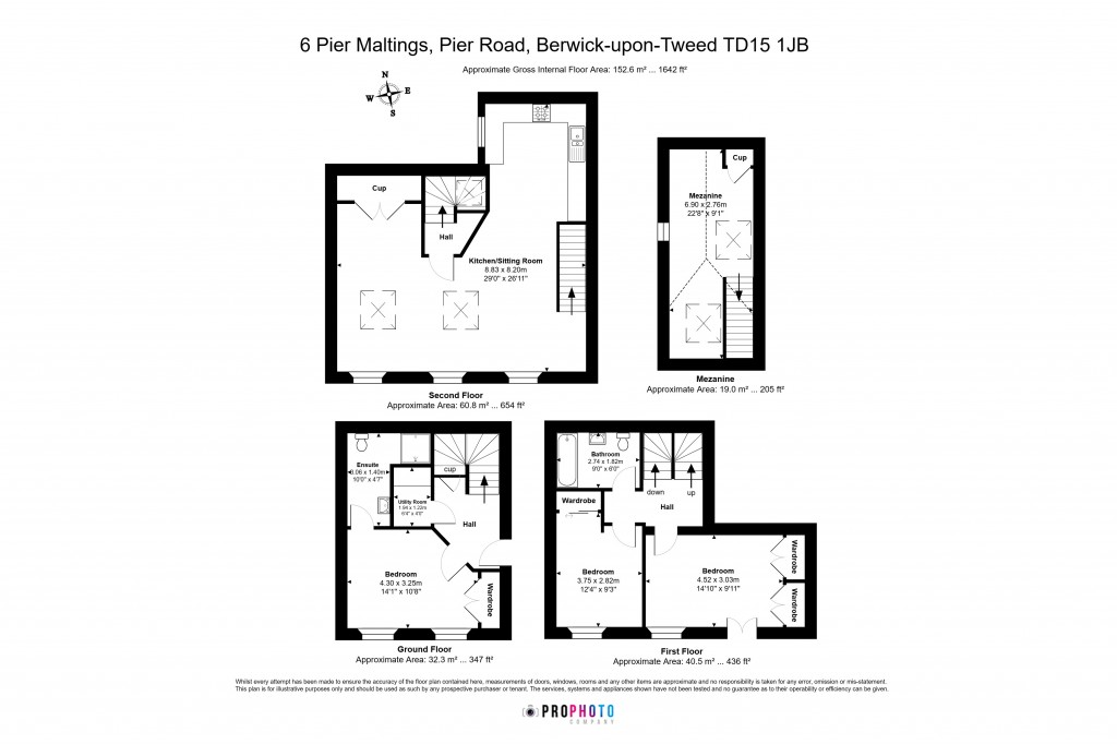 Floorplans For Pier Maltings, Pier Road, Berwick Upon Tweed, Northumberland