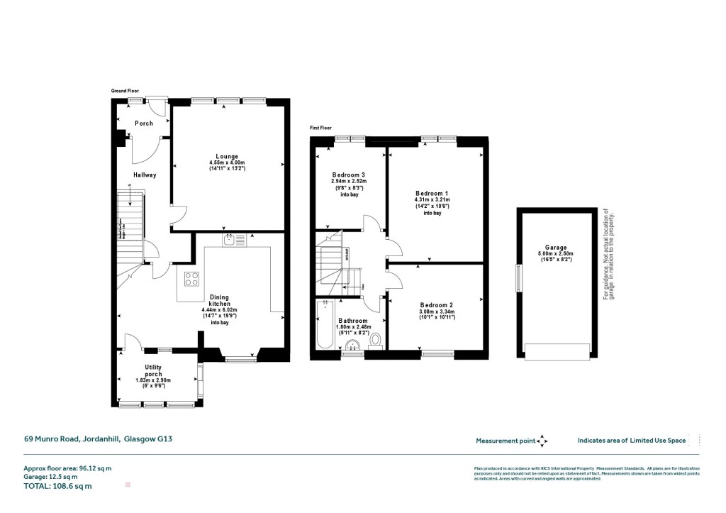 Floorplans For Munro Road, Jordanhill, Glasgow