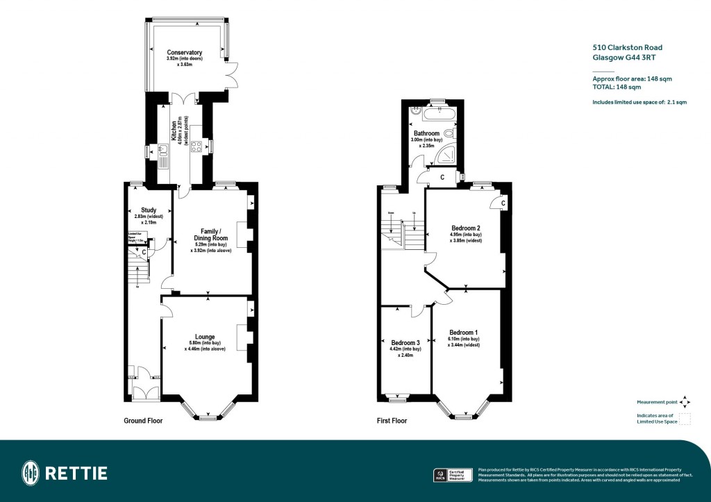 Floorplans For Clarkston Road, Netherlee, East Renfrewshire