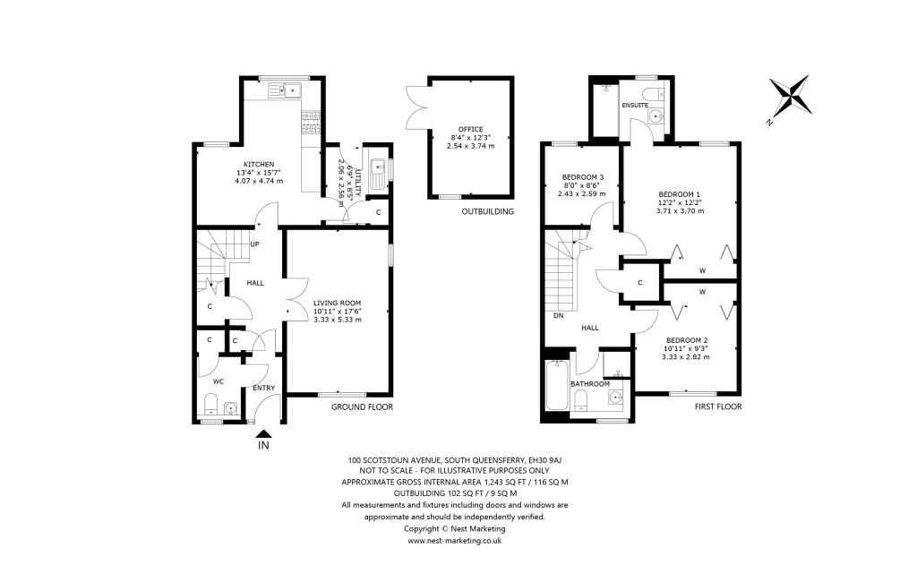 Floorplans For Scotstoun Avenue, South Queensferry