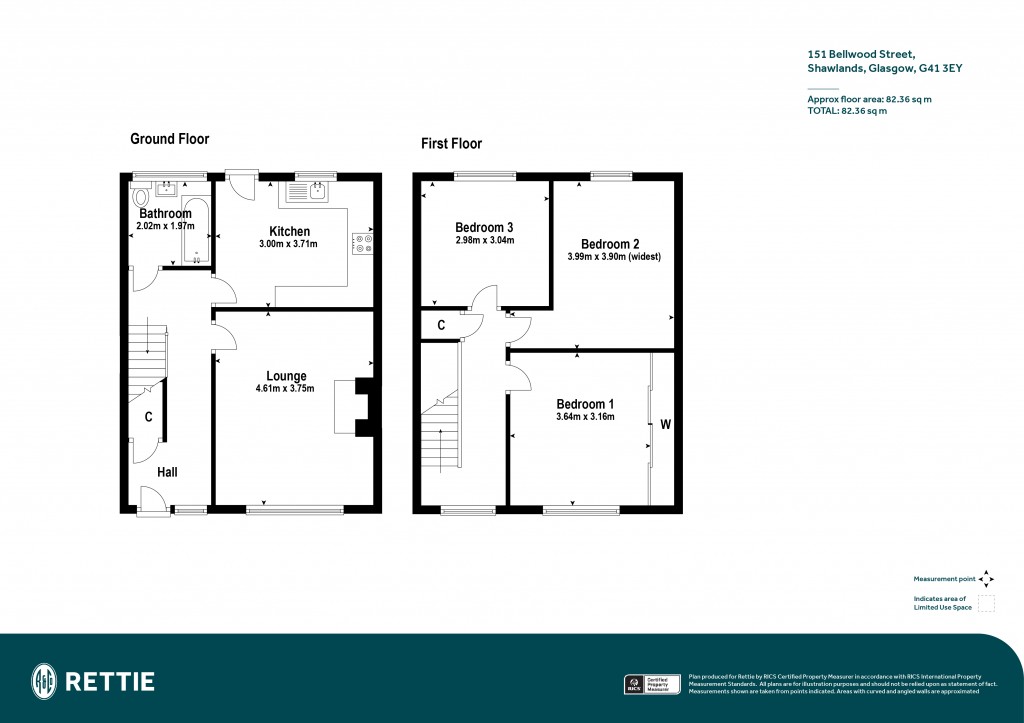 Floorplans For Bellwood Street, Shawlands, Glasgow