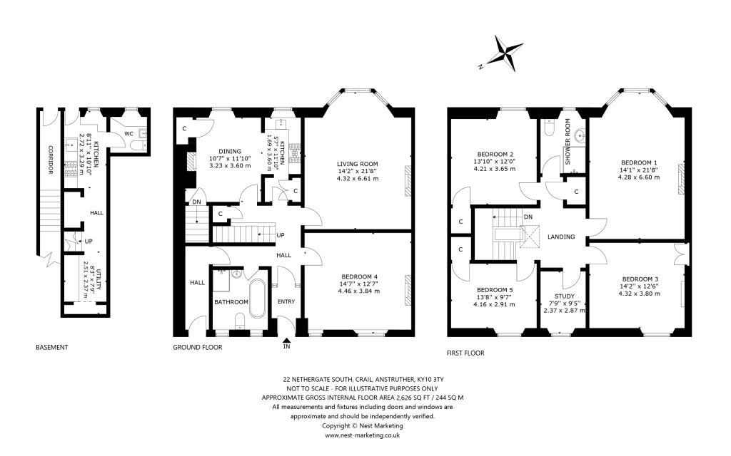 Floorplans For Nethergate South, Crail, Anstruther