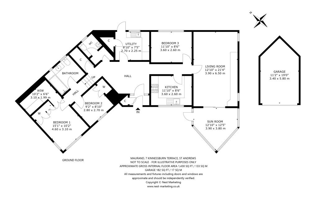 Floorplans For Maurand, 7 Kinnessburn Terrace, St. Andrews
