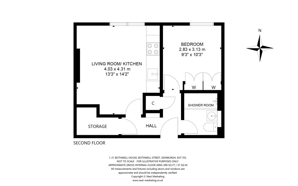 Floorplans For 1-21, Bothwell House, Bothwell Street, Edinburgh, Midlothian