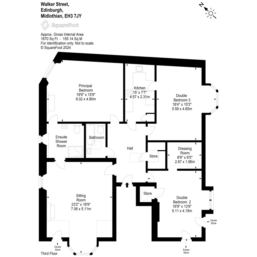 Floorplans For Walker Street, Edinburgh