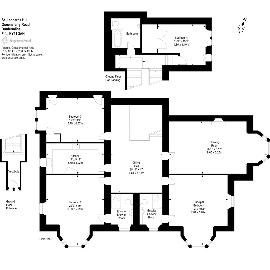 Floorplans For St Leonards Hill, Queensferry Road, Dunfermline, Fife