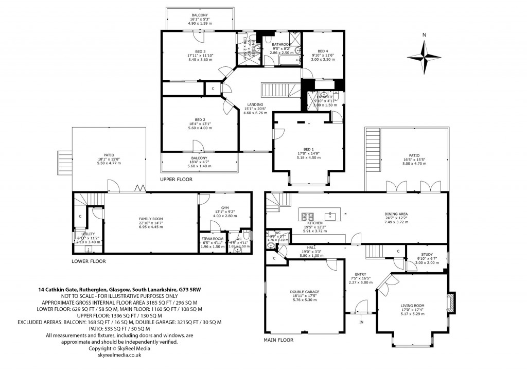 Floorplans For Cathkin Gate, High Burnside, South Lanarkshire