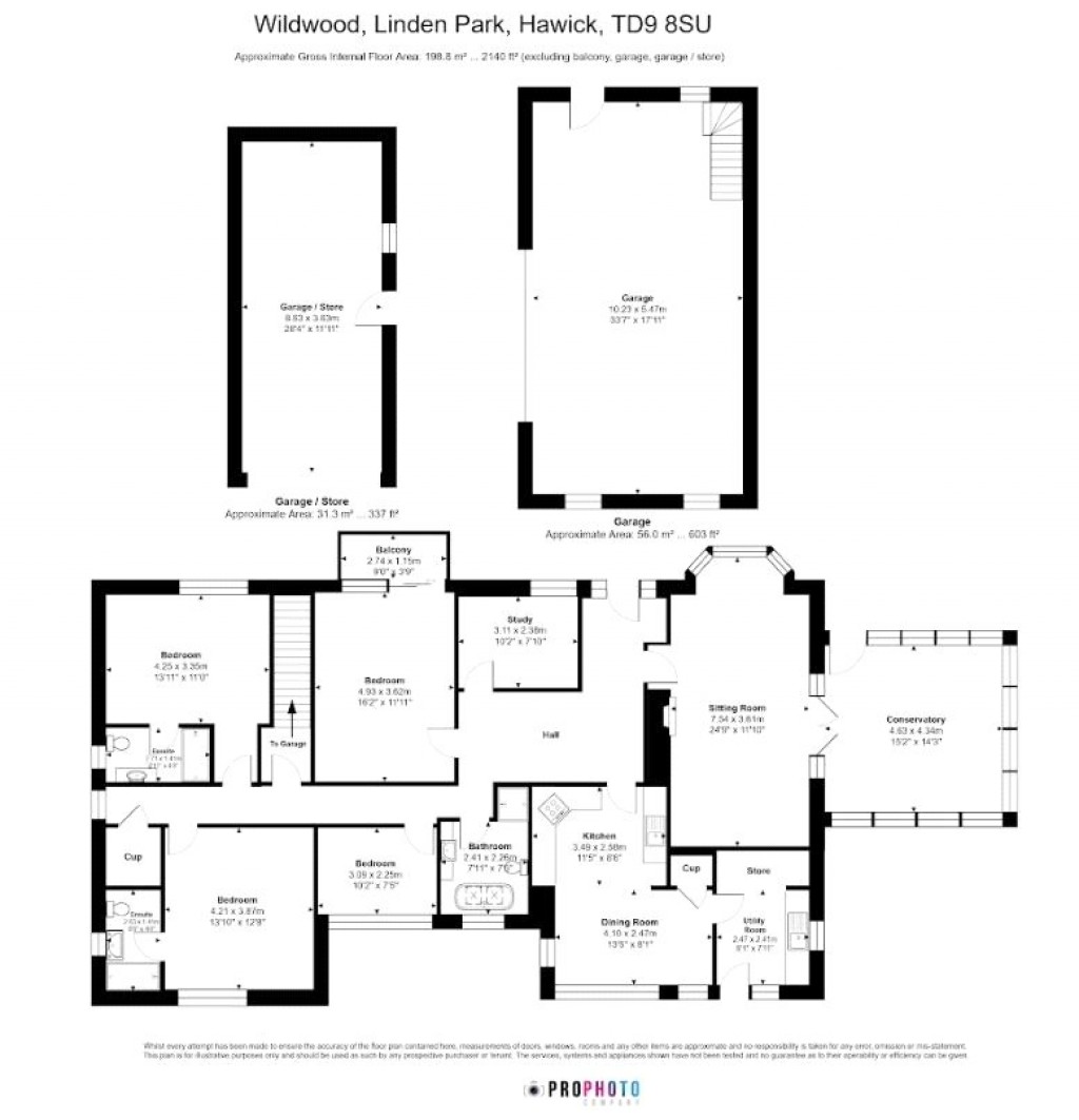 Floorplans For Wildwood, Linden Park, Hawick, Scottish Borders