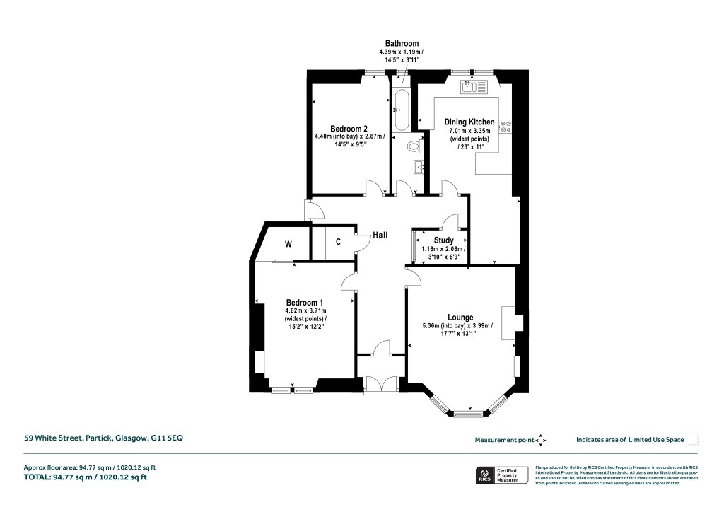 Floorplans For Main Door, White Street, Partick, Glasgow