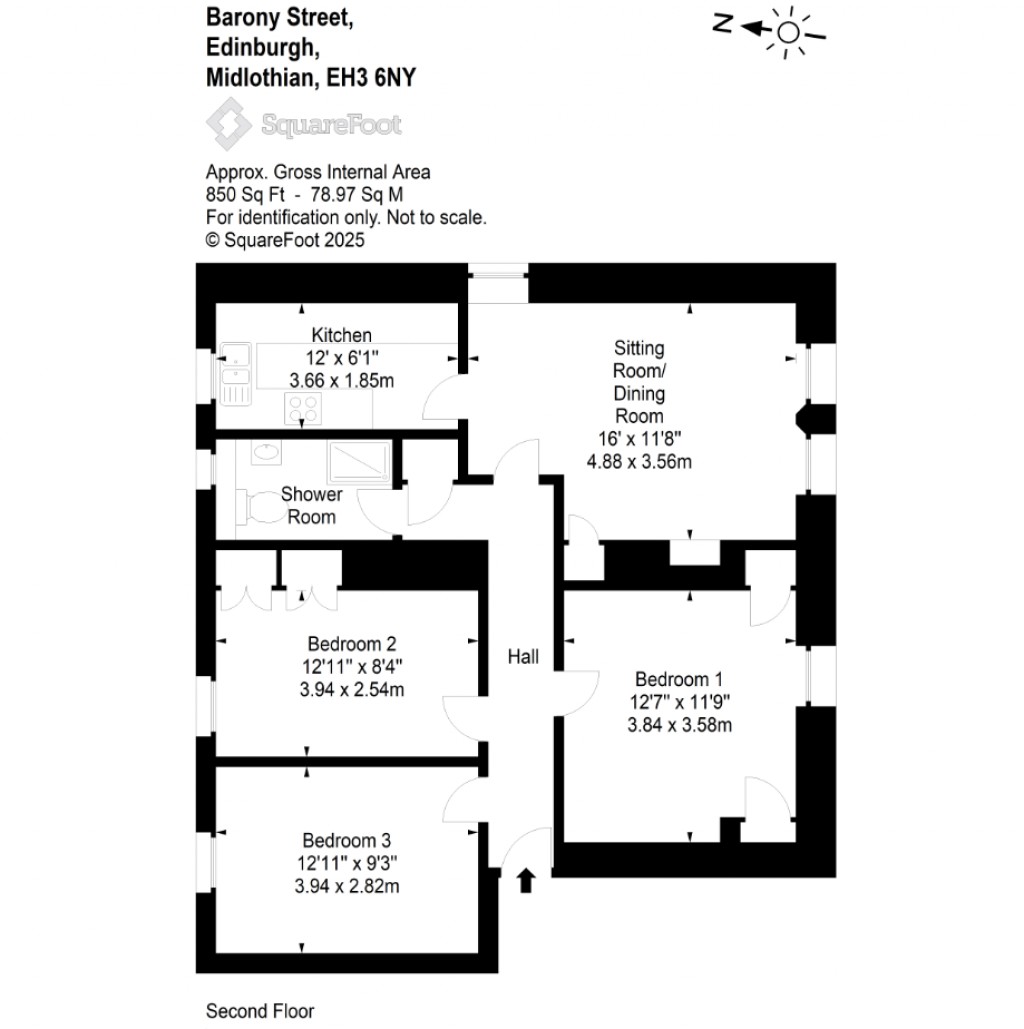 Floorplans For Barony Street, Edinburgh, City of Edinburgh