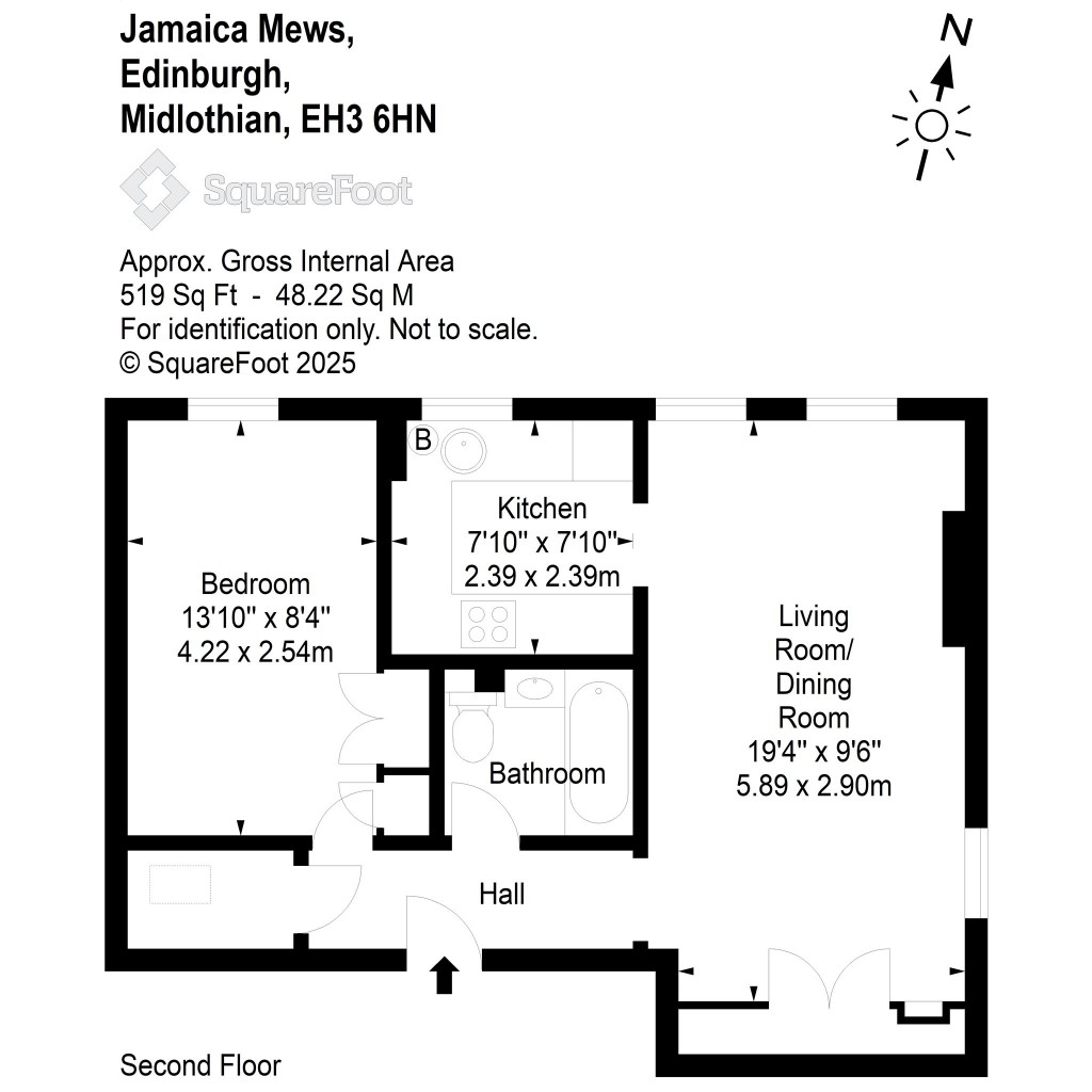 Floorplans For Jamaica Mews, New Town, Edinburgh