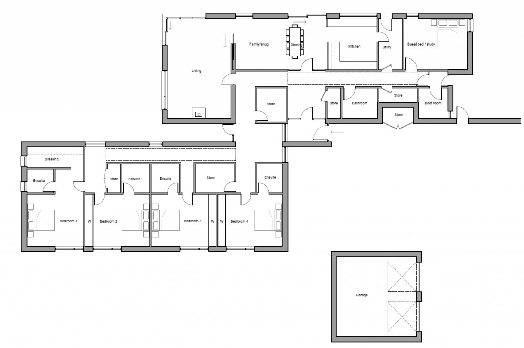 Floorplans For Fasque House Estate, Plot 4, Fasque House, Fettercairn, Laurencekirk, Kincardineshire