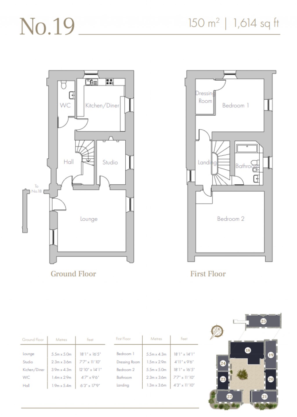 Floorplans For No.19, The Stables At Rosewell, No.19, The Stables At Rosewell, Whitehill Estate, Midlothian