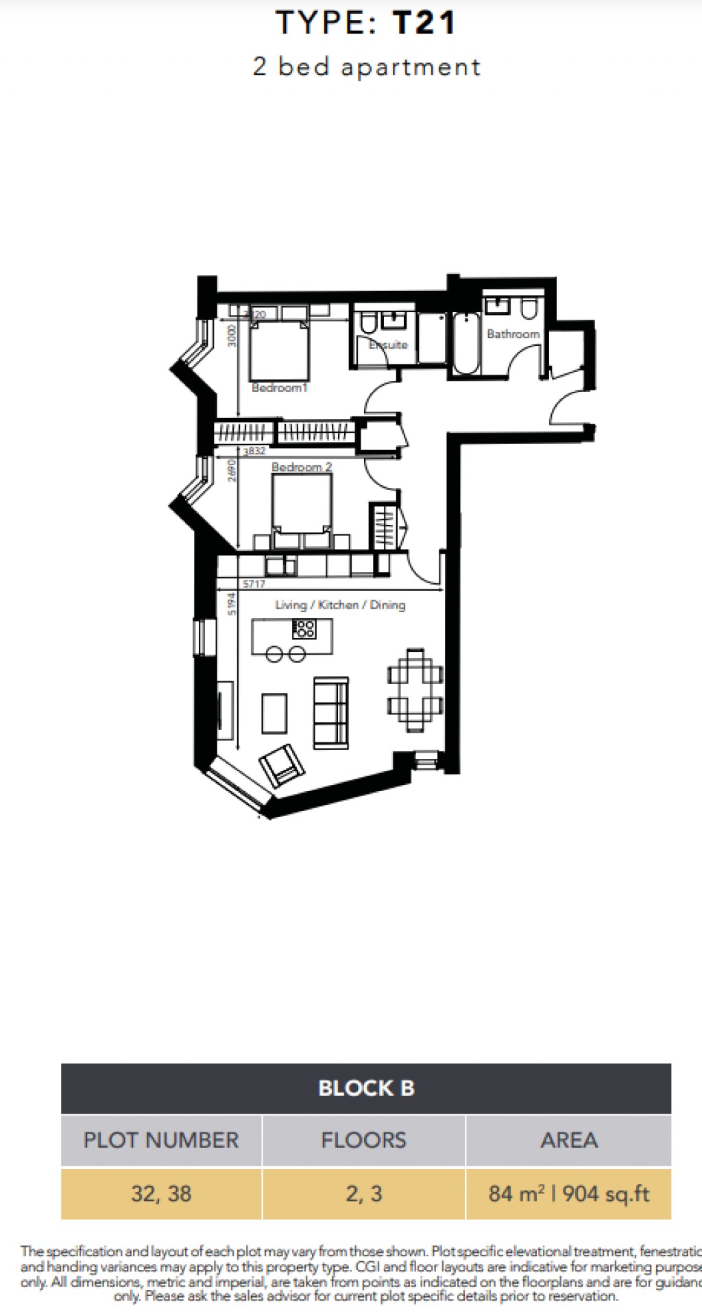 Floorplans For Apt 32, Waverley Square, New Street, Edinburgh, Midlothian
