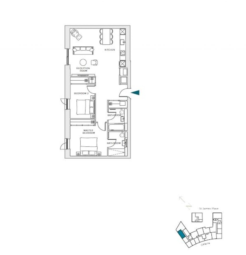 Floorplans For Apt 20, Pavilion A, New Eidyn, Apt 20, Pavilion A, New Eidyn, St James Quarter, Edinburgh