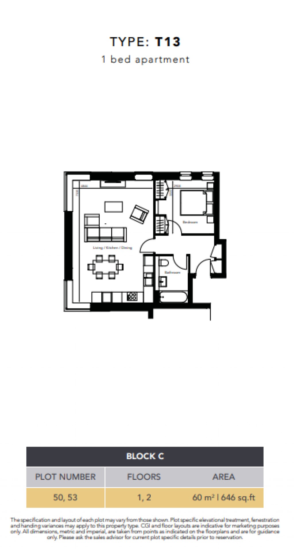 Floorplans For Apt 53, Waverley Square, New Street, Edinburgh, Midlothian