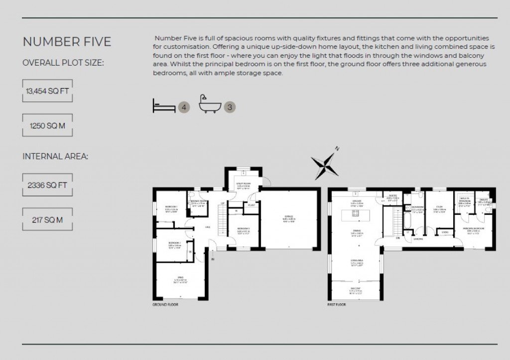 Floorplans For Number Five, Pilgrim's Rest, Pitscottie, Fife
