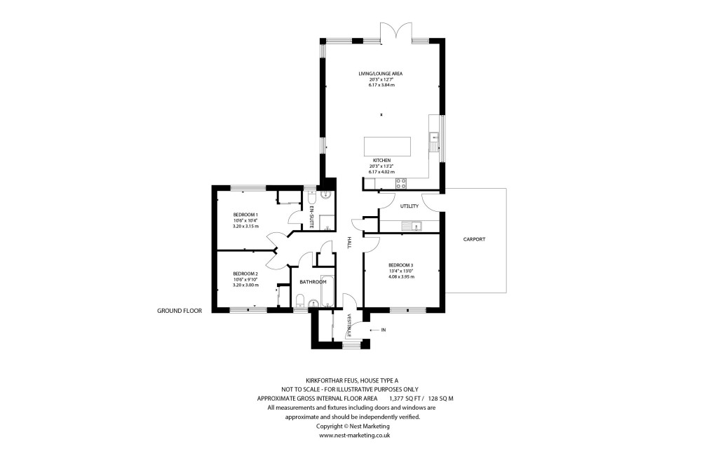 Floorplans For Hawthorn House, Kirkforthar Feus, Fife