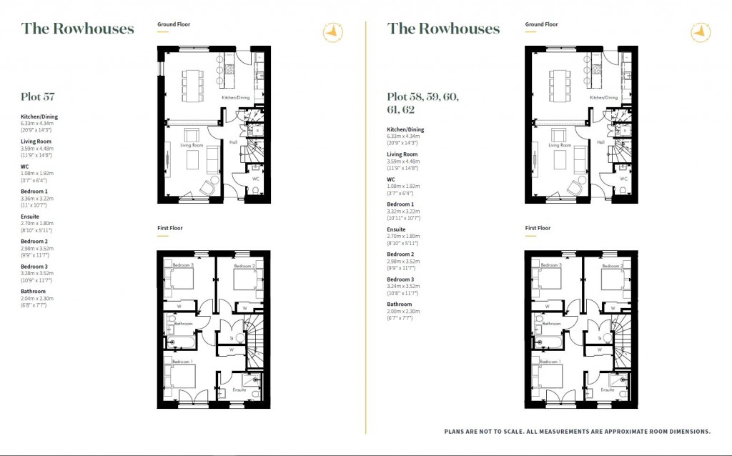 Floorplans For Plot 58, The Rowhouses, Plot 58, The Rowhouses, St Andrews West, St Andrews