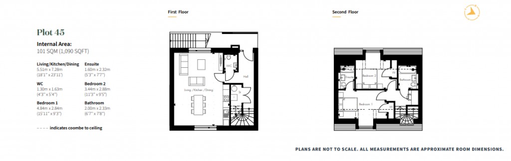 Floorplans For Plot 45, Fishers Flats, St Andrews West, Fife