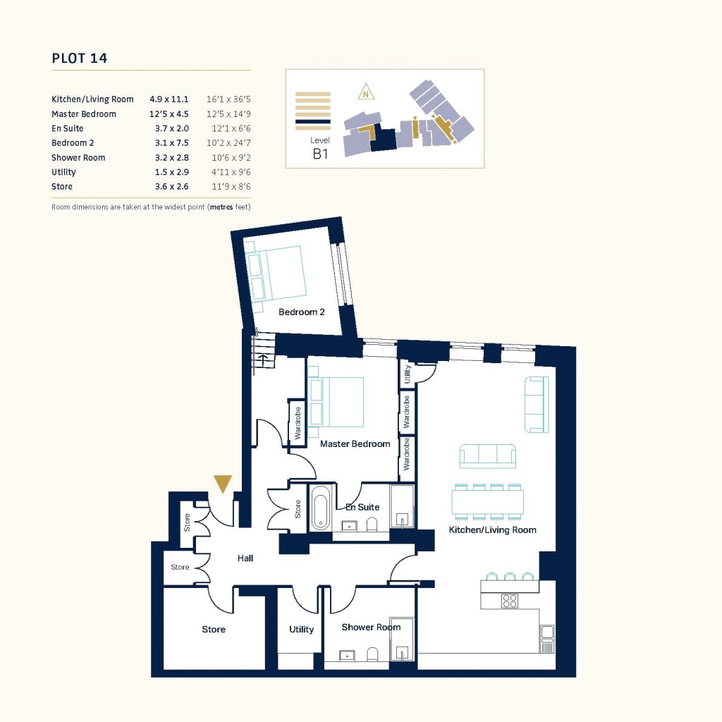 Floorplans For Plot B1.14, Village View, Belford Road, Edinburgh