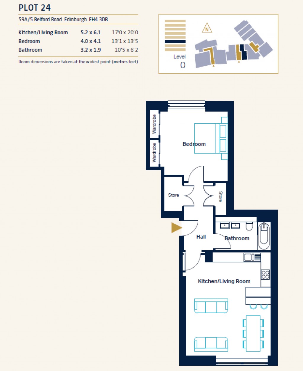 Floorplans For Plot L0.24 Village View, Plot L0.24 Village View, Belford Road, Edinburgh, Midlothian