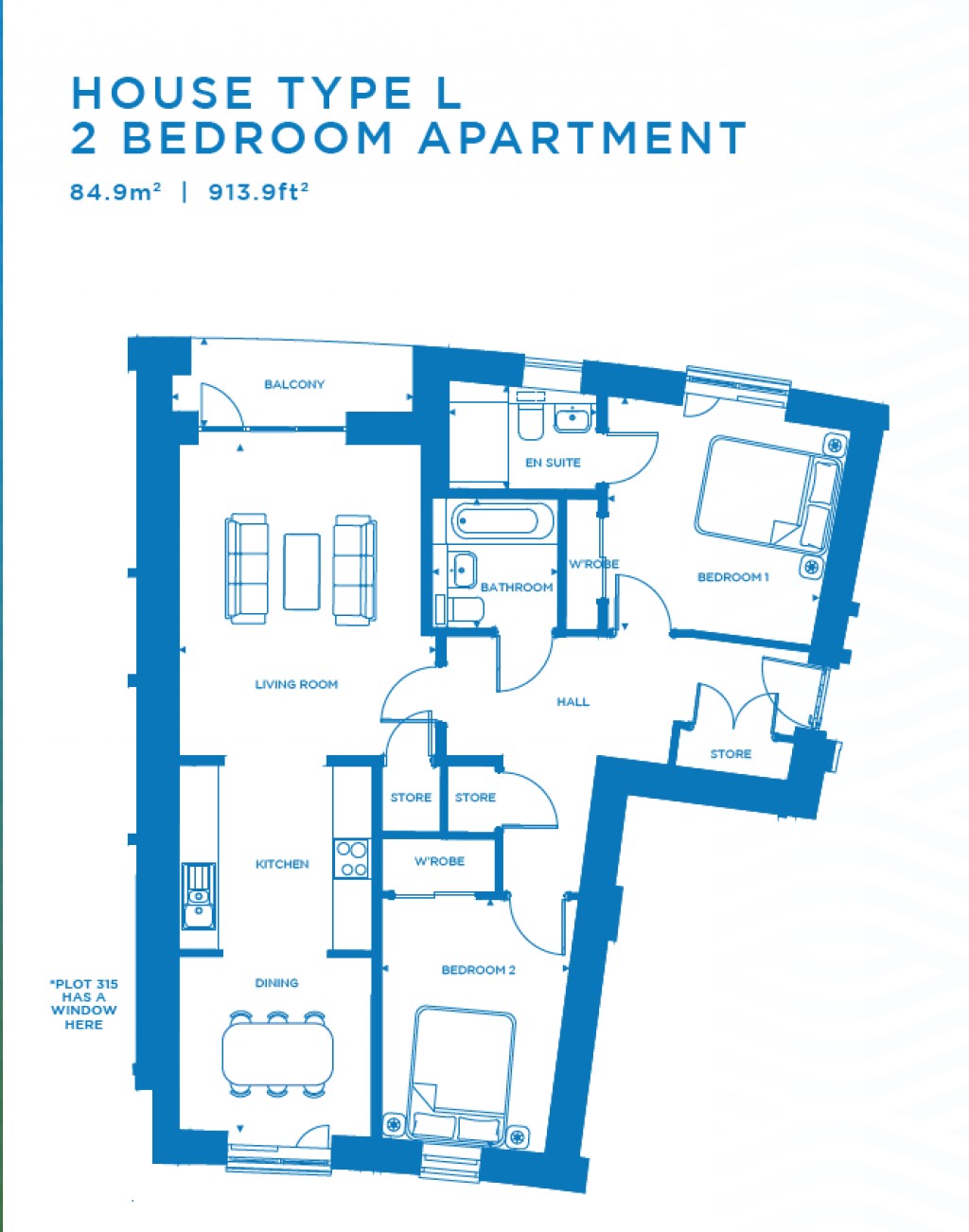 Floorplans For Plot 309, West Shore, Plot 309, West Shore, Granton, Edinburgh, Midlothian