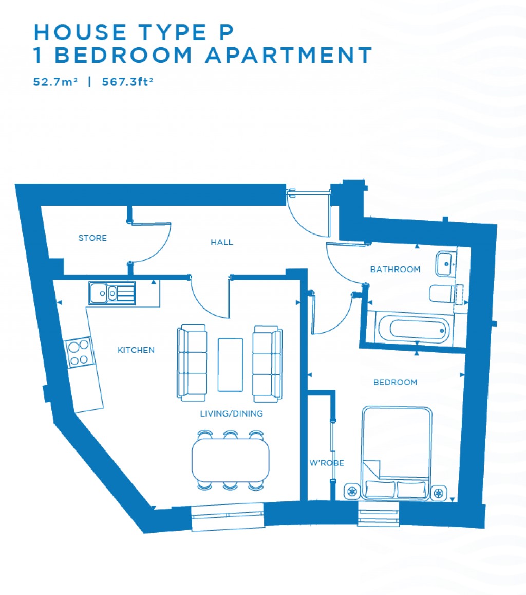 Floorplans For Plot 321 West Shore, Plot 321 West Shore, Granton, Edinburgh