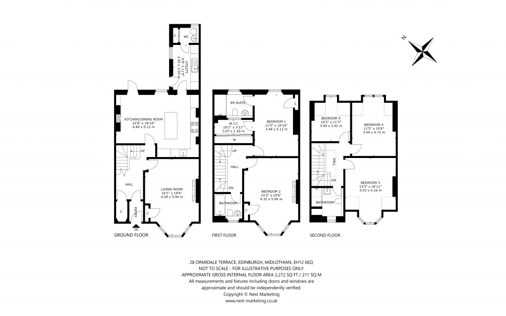 Floorplans For Ormidale Terrace, Edinburgh, Midlothian