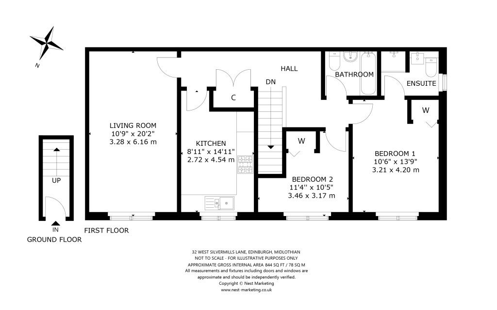 Floorplans For West Silvermills Lane, Edinburgh, Midlothian