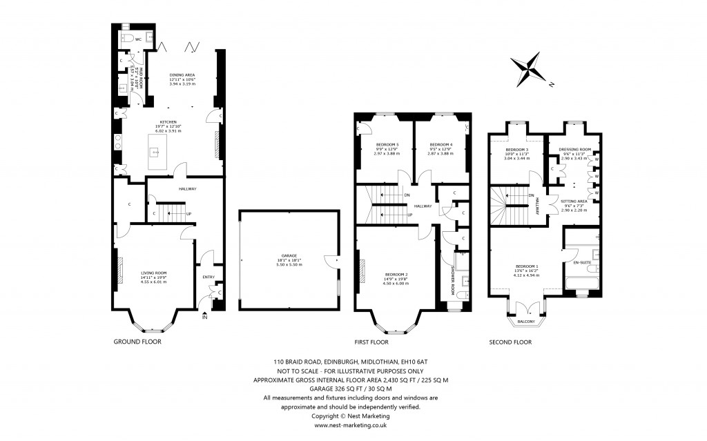 Floorplans For Braid Road, Edinburgh, Midlothian
