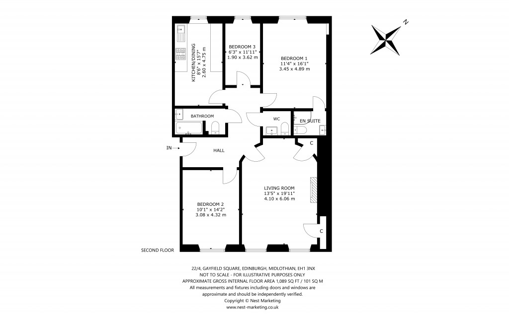 Floorplans For 22/4, Gayfield Square, Edinburgh, Midlothian