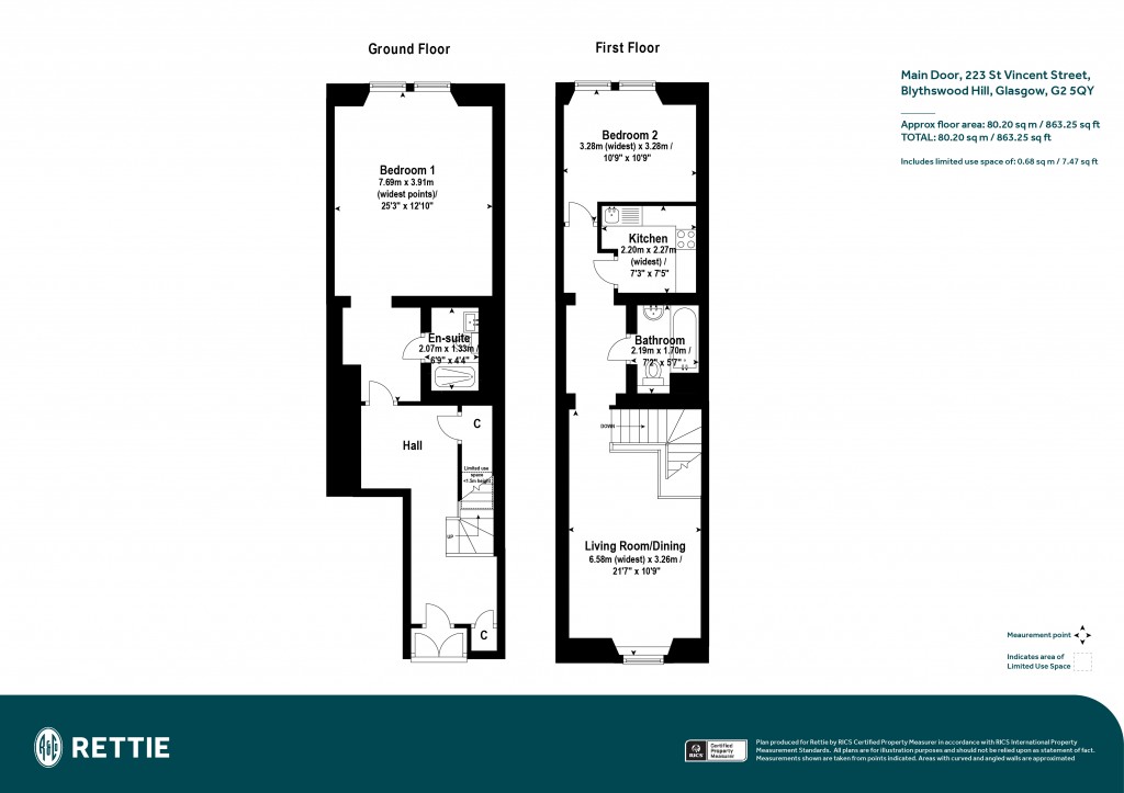 Floorplans For Main Door, St Vincent Street, Blythswood Hill, Glasgow