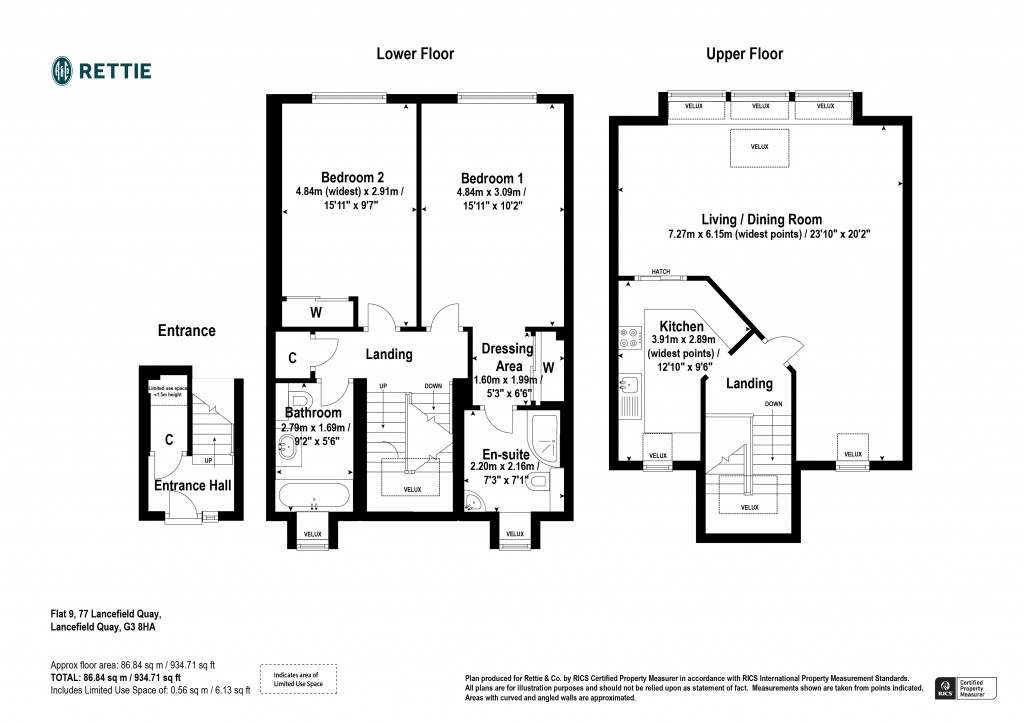 Floorplans For Flat 9, Lancefield Quay, Lancefield Quay, Glasgow