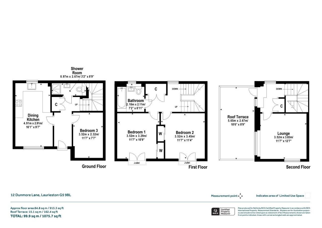 Floorplans For Dunmore Lane, Laurieston, Glasgow City