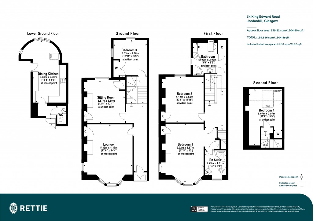 Floorplans For King Edward Road, Jordanhill