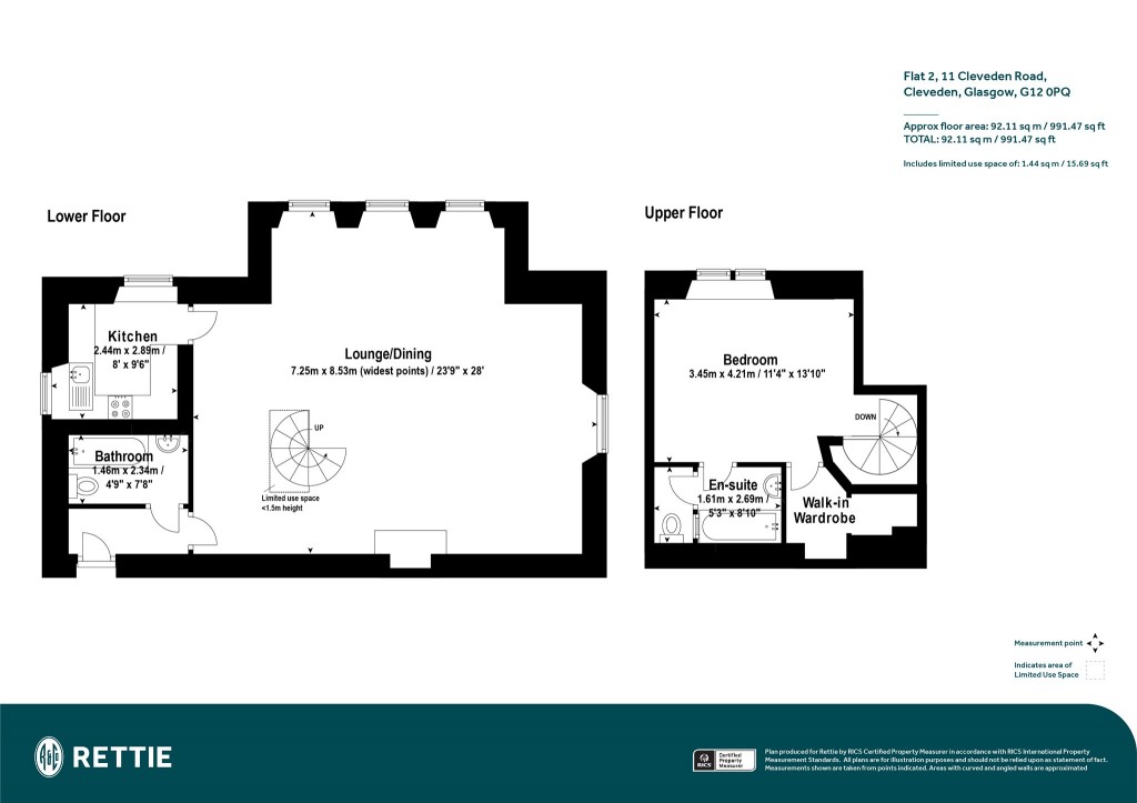 Floorplans For Montgomerie House, Flat 2, Cleveden Road, Cleveden, Glasgow