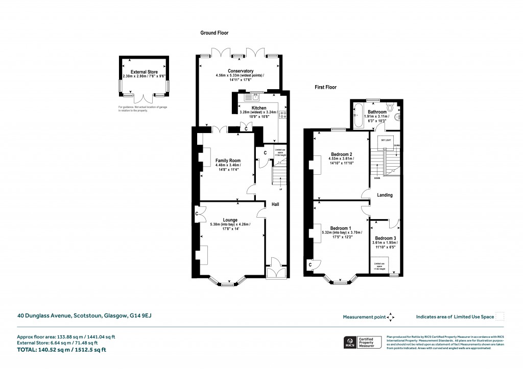 Floorplans For Dunglass Avenue, Scotstoun, Glasgow