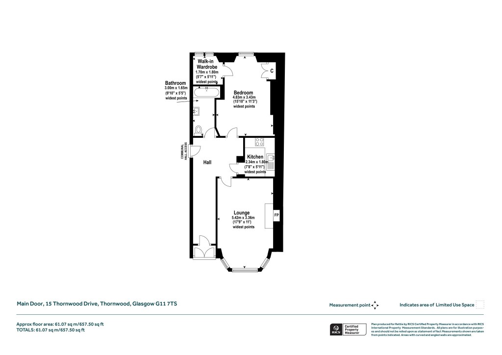 Floorplans For Main Door, Thornwood Drive, Thornwood, Glasgow