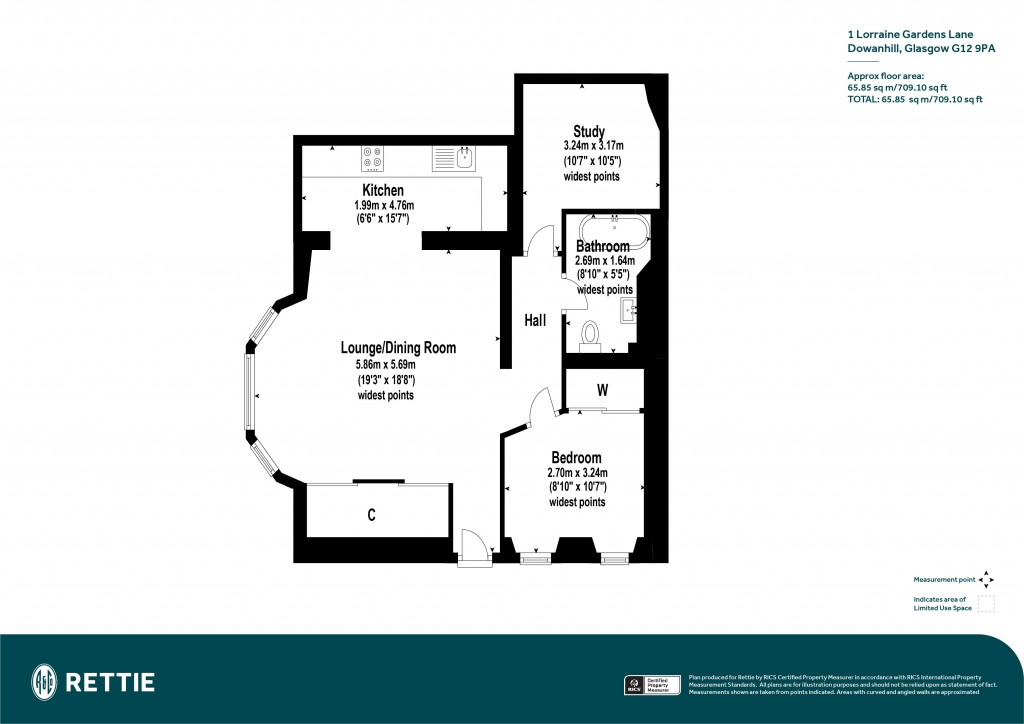 Floorplans For Lorraine Gardens Lane, Dowanhill, Glasgow