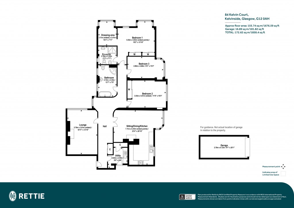 Floorplans For Kelvin Court, Kelvinside, Glasgow