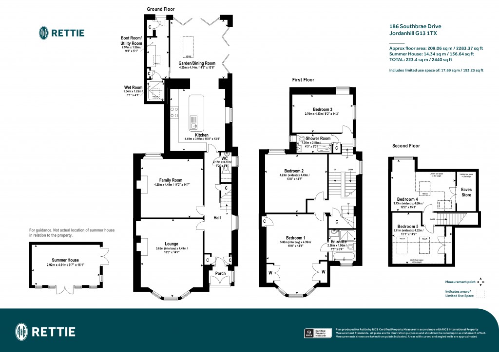 Floorplans For Southbrae Drive, Jordanhill, Glasgow