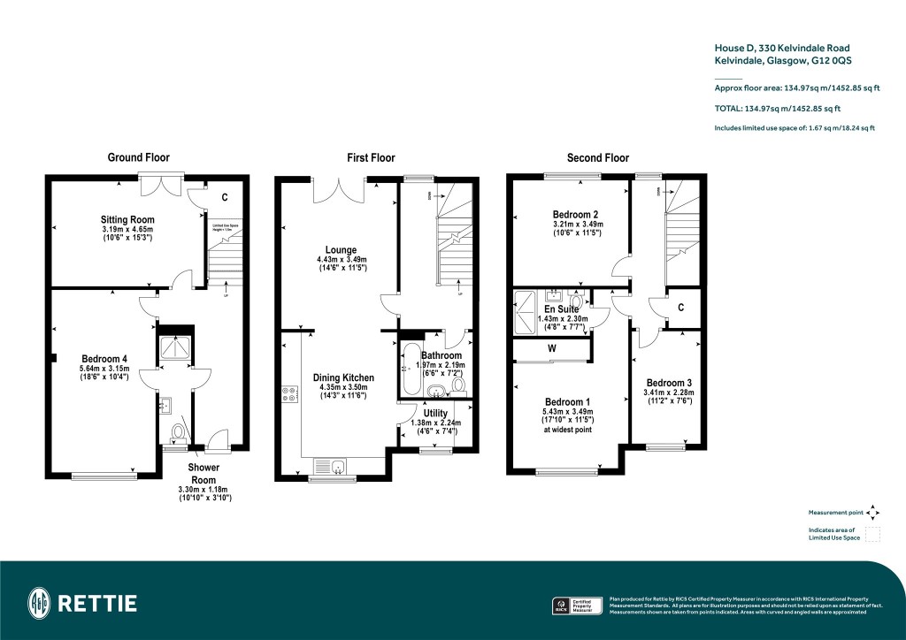 Floorplans For House D, Kelvindale Road, Kelvindale, Glasgow