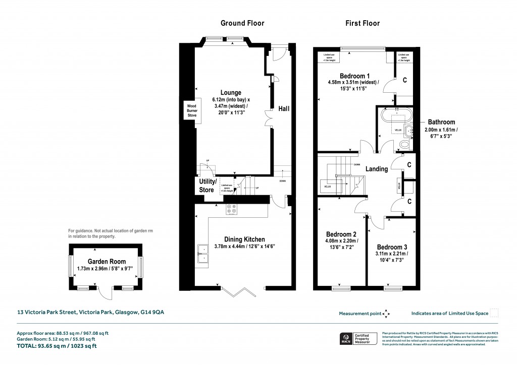 Floorplans For Victoria Park Street, Victoria Park, Glasgow