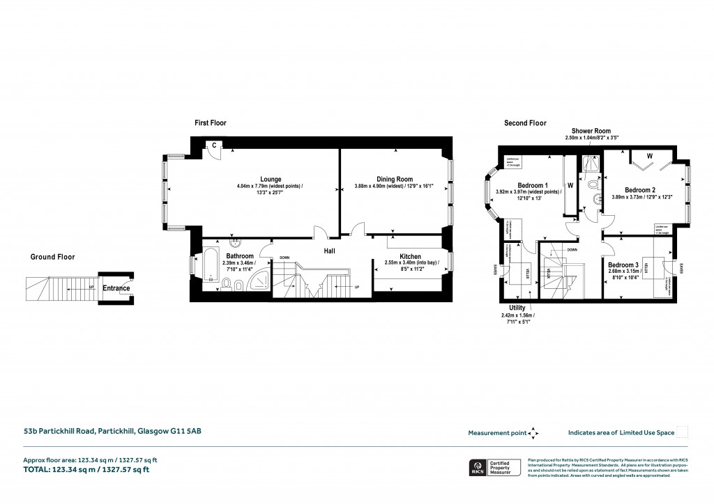 Floorplans For Partickhill Road, Partickhill, Glasgow